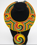 Multicolored Maasai beaded collar