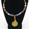 Elegant Beaded Brass necklace