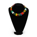 African Multicolored Trade Beads Necklace for Women