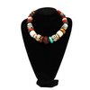 African Multicolored Trade Beads Necklace for Women