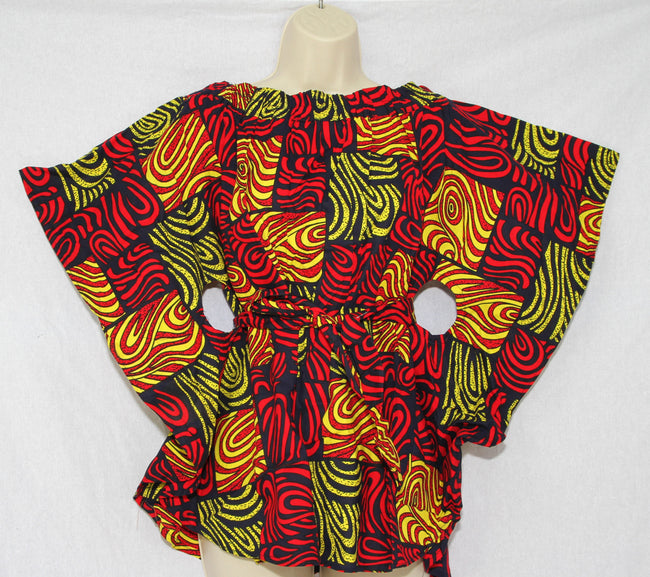 African Print Blouse 36